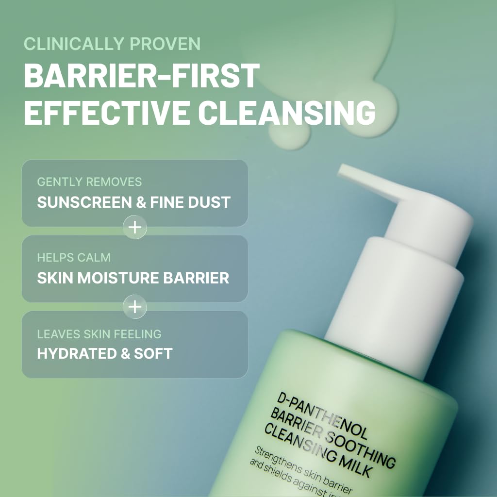 JUMISO D-Panthenol Cleansing Milk, Makeup Remover for Sensitive skin