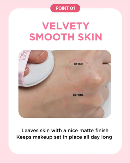 TOUCH IN SOL No Poreblem Mineral Powder – No Sebum Setting Powder for Oily Skin, Oil Control Blurring Finish, Translucent Korean Makeup, K-Beauty Essential (0.17 oz)