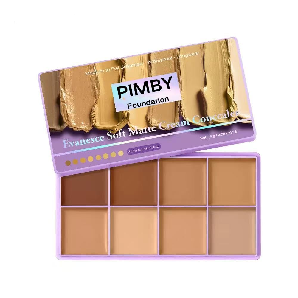Pimby Full Coverage Concealer, Lightweight, Blendable, Natural Finish