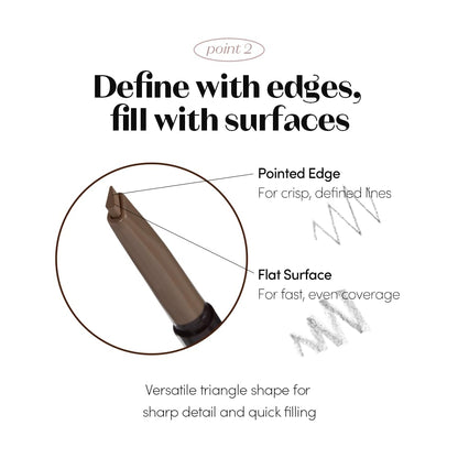 ETUDE Drawing Eye Brow Pro (Dark Brown) Eyebrow Pencil for women, Microblading, Long Lasting, Soft Textured Natural Daily Look, Korean Makeup, Beauty (0.008 Ounce)