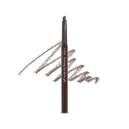 ETUDE Drawing Eye Brow #2 Grey Brown | Long Lasting Eyebrow Pencil for Soft Textured Natural Daily Look Eyebrow Makeup