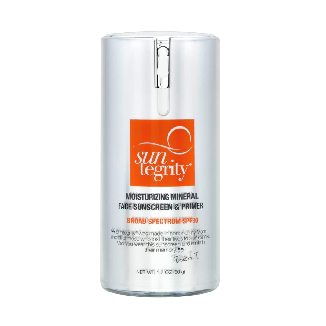 Suntegrity Moisturizing Mineral Face Sunscreen and Primer, SPF 30, 1.7 oz