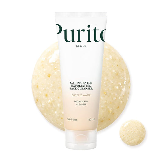 PURITO Oat Exfoliating Cleanser for Sensitive Skin, 5.07 fl.oz