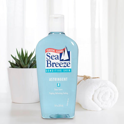 Seabreeze Deep Cleaning Facial Astringent for Sensitive Skin, 10 Fluid Ounce (Pack of 3) (SE03052WM)