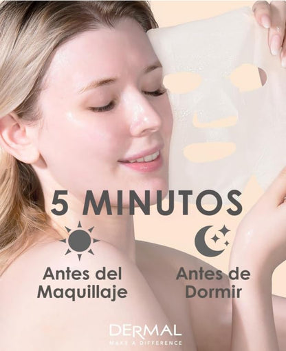 DERMAL 16 Collagen Korean Essence Sheet Mask Variety Pack, Aloe Cica & More