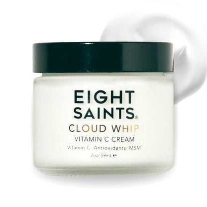 Eight Saints Skincare Cloud Whip Vitamin C Face Moisturizer, Day Cream For Women, Anti Aging Cream To Reduce Fine Lines and Wrinkles, with Vitamin B5, Cocoa Butter, and Jojoba Oil, 2 Ounces
