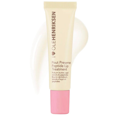 Ole Henriksen Pout Preserve Peptide Lip Treatment, Vegan Lip Plumping Treatment with Acai Sterols & Kokum Butter, Vanilla Bonbon