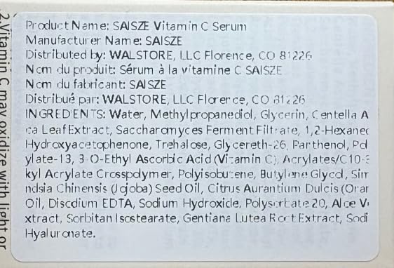 Vitamin C Serum for Face, Facial Serum for Dark Spots and Hyperpigmentation