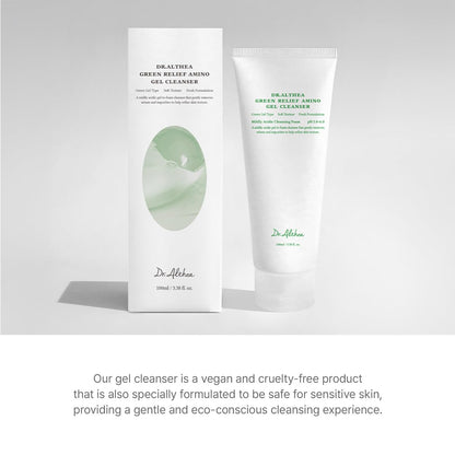 Dr.Althea Green Relief Amino Gel Cleanser, 3.38 Fl Oz, Korean Skin Care