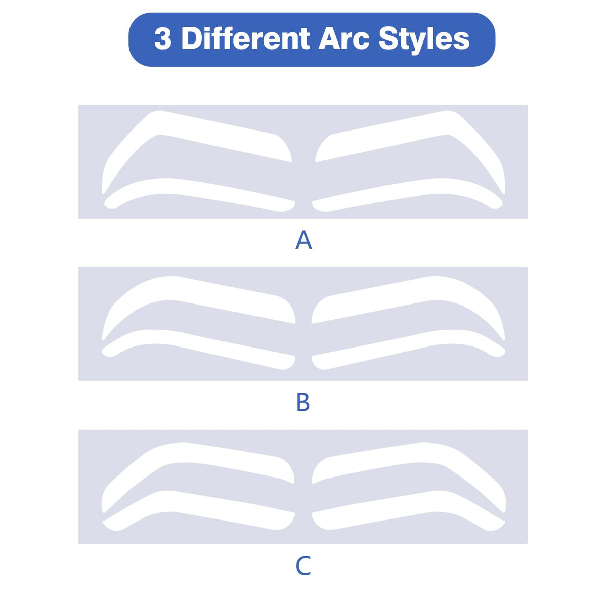 12Pairs Airbrush Eyebrow Shaping Stickers Stencils Shape Tape Disposable