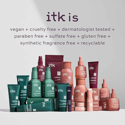ITK Skincare 2-in-1 Milk-To-Foam Gentle Cleanser - Effective Face Wash + Makeup Remover with Vitamin B5, Pineapple + Coconut Enzymes for Radiant Skin - Cleanse, Remove Excess Makeup + Moisturize Skin