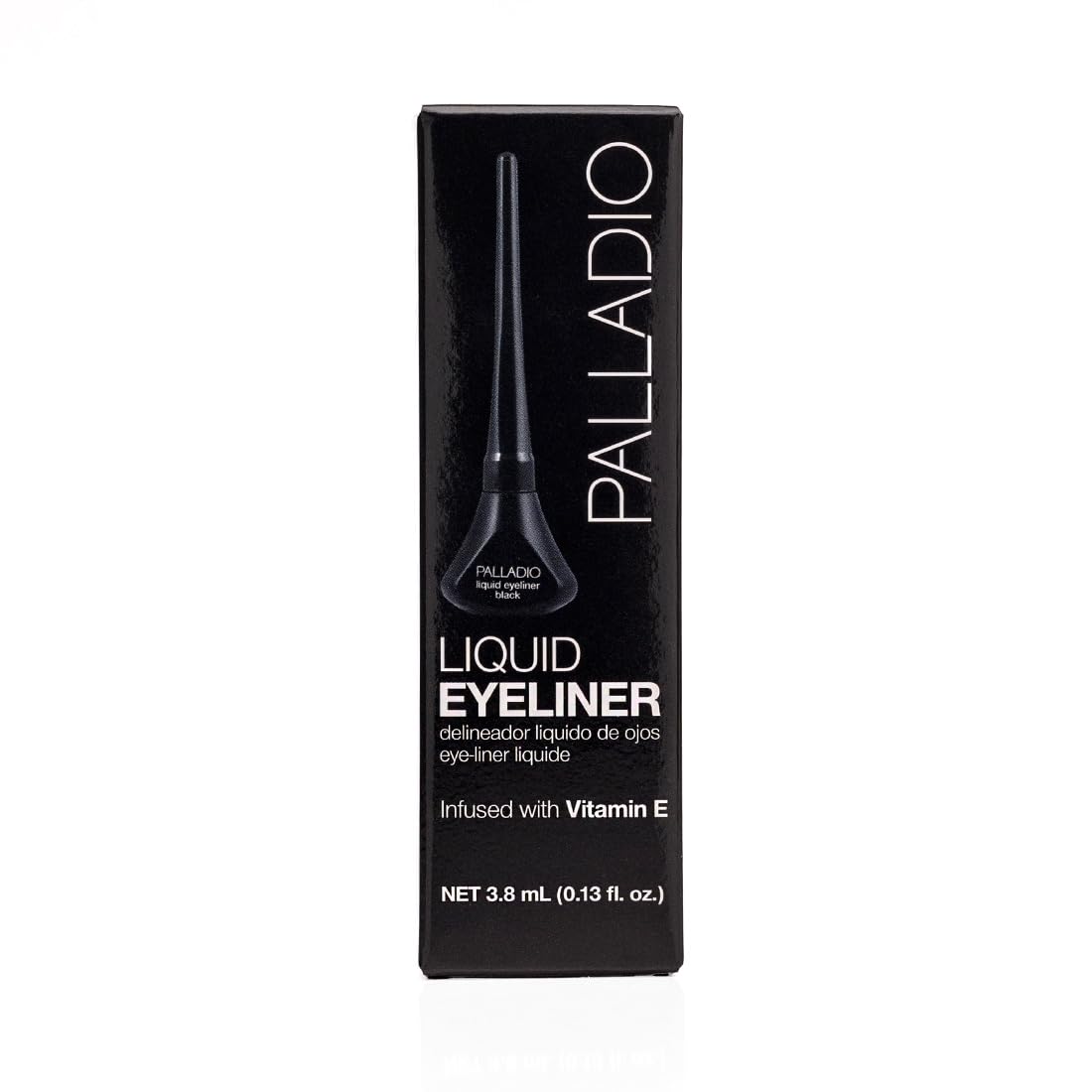 Palladio Liquid Eyeliner, Highly Pigmented and Waterproof, For Intense Eye Definition, Smear-proof Eyeliner Liquid, Includes Easy Grip Wand and Felt Tip Applicator, Black