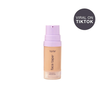 tarte face tape foundation – Full-Coverage Waterproof Makeup, Hydrating & Smoothing, Natural Matte Finish for Transfer-Proof Comfortable Long-Wear Foundation, Vegan & Cruelty-Free, travel size, 22N