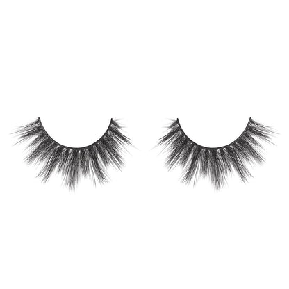 Lilly Lashes 3D Miami Faux Mink Strip Eyelashes, False Eyelashes Dramatic Look, Reusable False Lashes, Fake Lashes Pack, Lash Strips with Luxury Silk Like Fibers, No Lash Glue Included