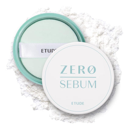 ETUDE Zero Sebum Loose Setting Powder for Oily Skin, Soft Matte, 0.14 oz