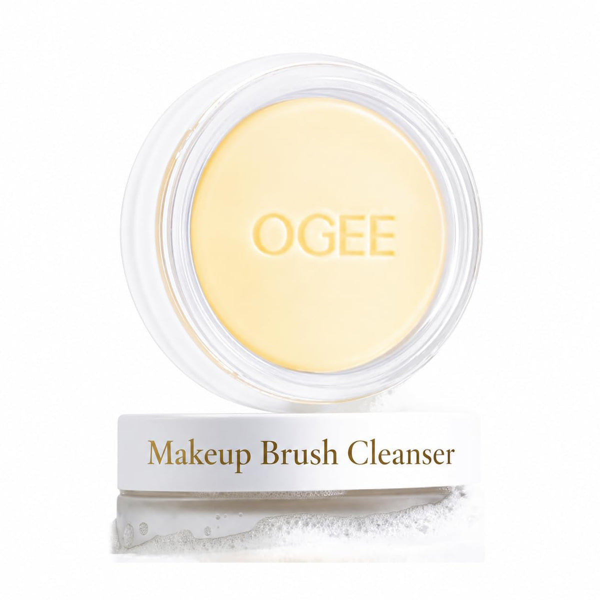 Ogee Brush Wash Bar - Gentle Makeup Brush Cleanser, Organic & Made in USA