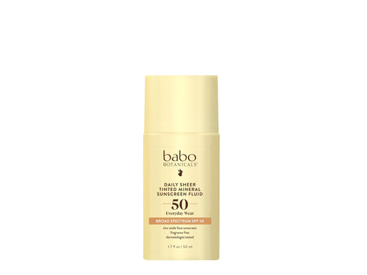 Babo Botanicals - Daily Sheer Tinted Mineral Sunscreen - SPF 50 - Vegan