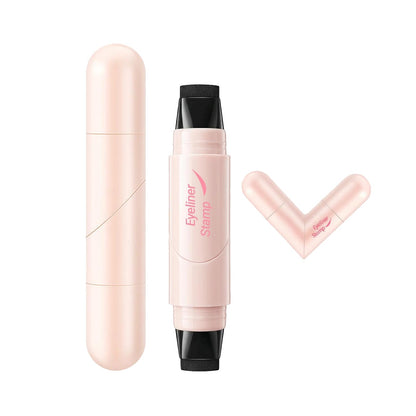 Winged Eyeliner Stamp Pen Dual-Ended Eye Liner Stamp Makeup Pen (Black)