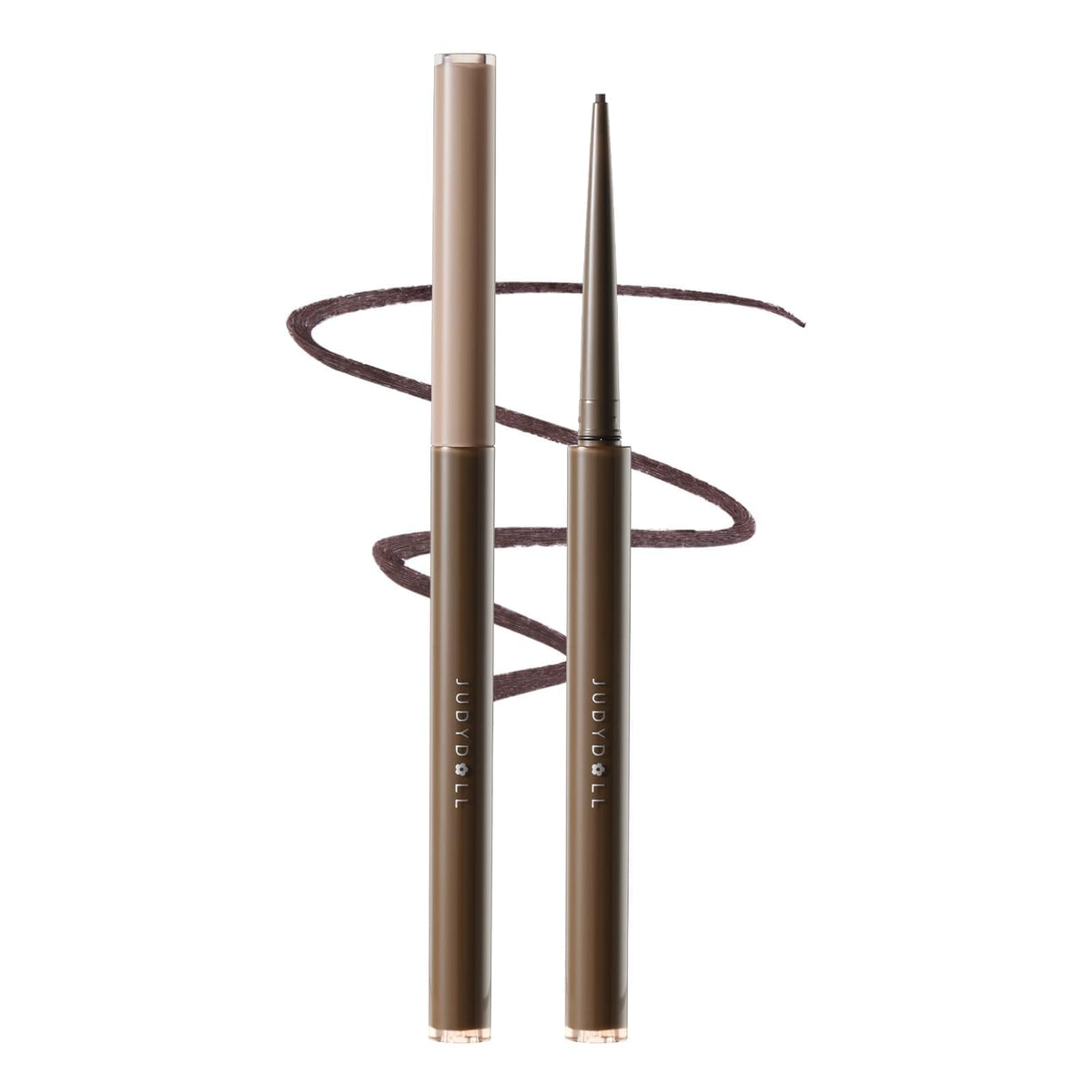 JUDYDOLL Ultrafine Gel Eyeliner Pencil - Brown Eyeliner, Fine Lining For Inner & Outer Eyes, Smudge-Proof & Water-Resistant, Smooth Glide Formula (01 Black Brown)