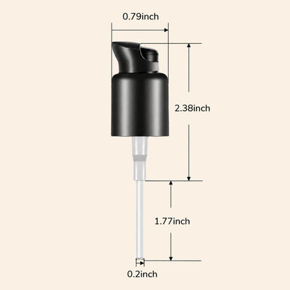 Boao 4 Pcs Replacement Foundation Pump Plastic Pump with Lid,Black