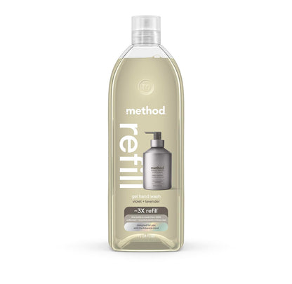 method Premium Gel Hand Wash Refill, Violet + Lavender, 34 fl oz