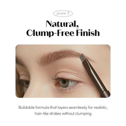 ETUDE Drawing Eye Brow Pro (Dark Brown) Eyebrow Pencil for women, Microblading, Long Lasting, Soft Textured Natural Daily Look, Korean Makeup, Beauty (0.008 Ounce)