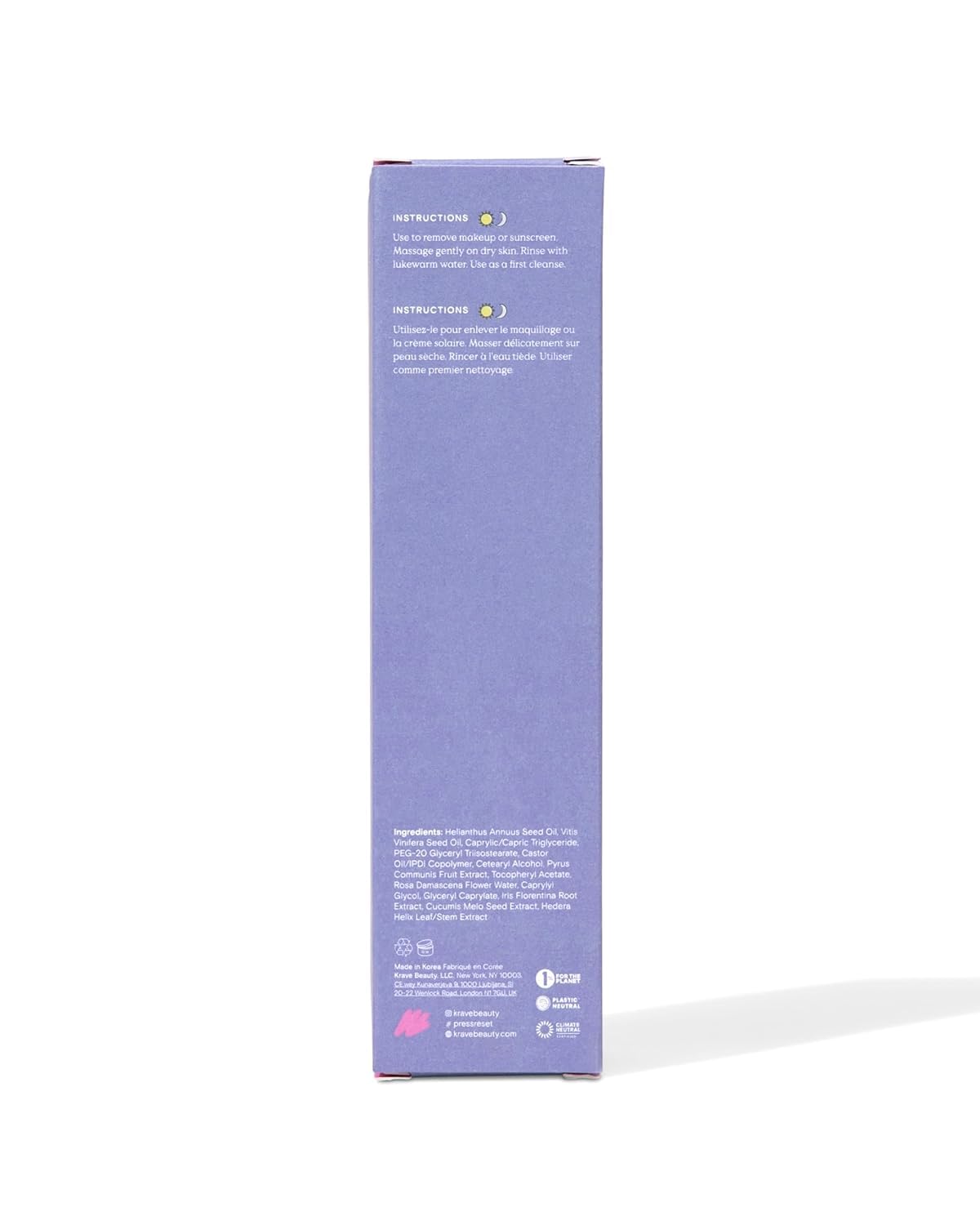 KraveBeauty Makeup Re-Wined Cleansing Oil Makeup Remover, 100 mL