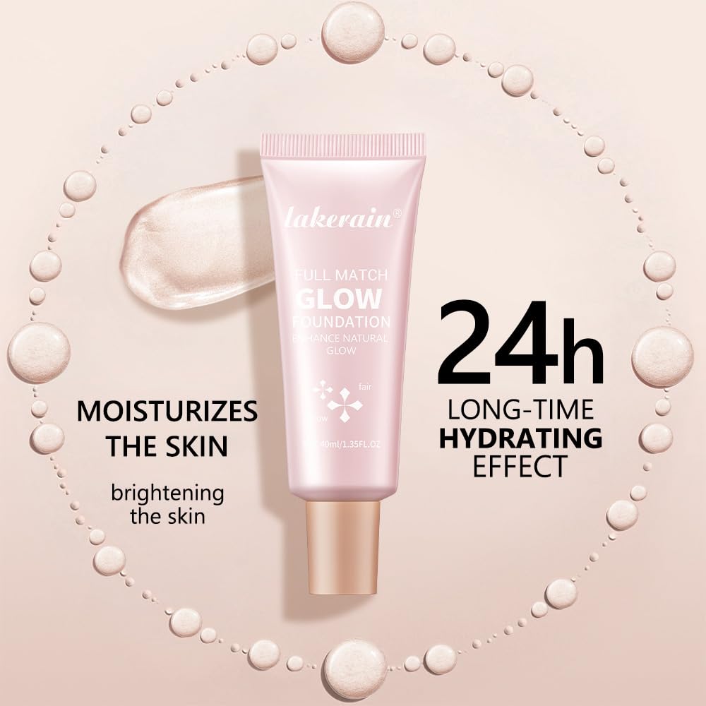 Natural Glow Illuminator Glotion - Glowing, Moisturizing, Lightweight Base, Multi-Purpose - Hydrating & Illuminating Makeup Highlighter for Radiant, Sun-Kissed Look (#2 Light, 1.35 Fl Oz (Pack of 1))