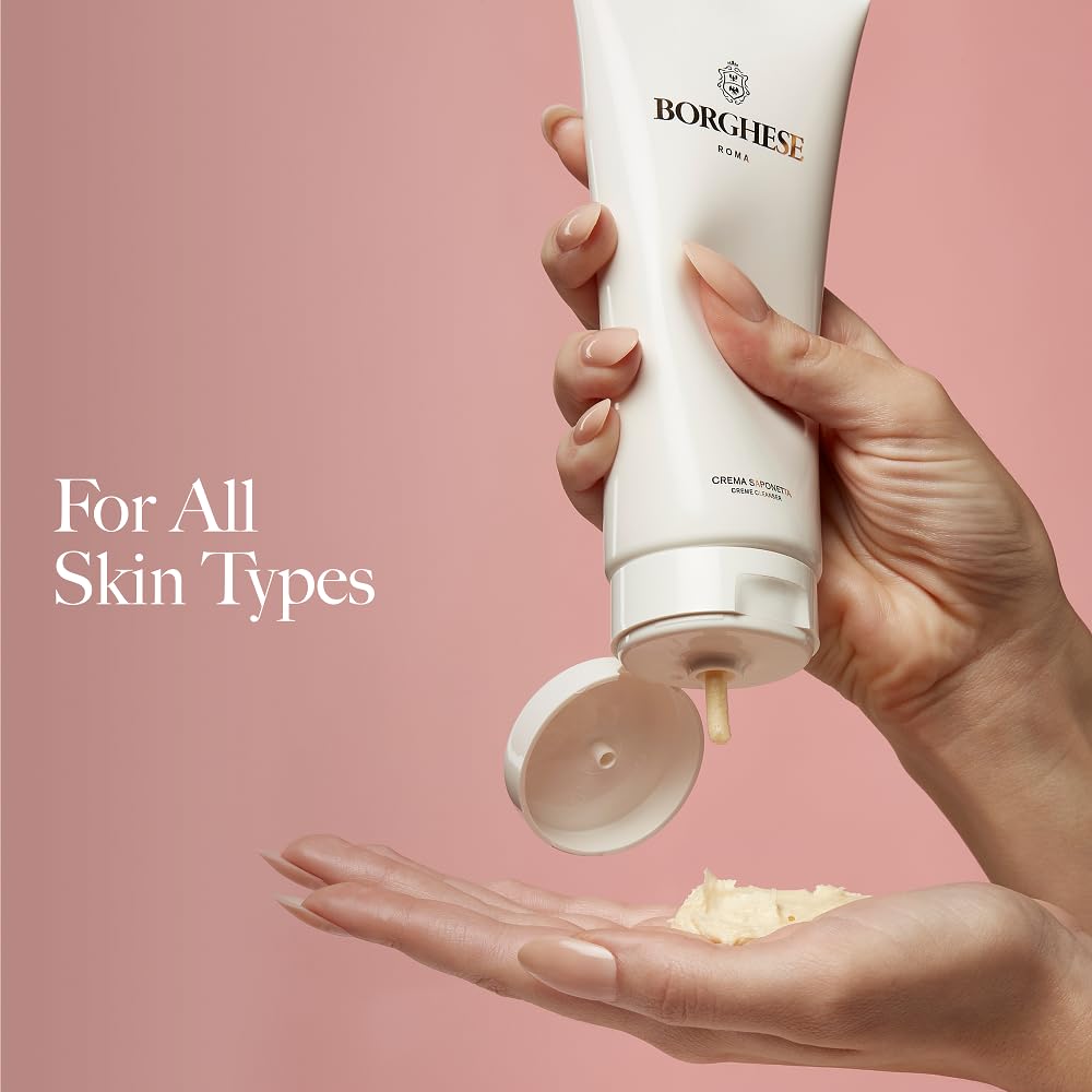 Borghese Crema Saponetta Creme Cleanser - Gentle Pore Facial Cleanser