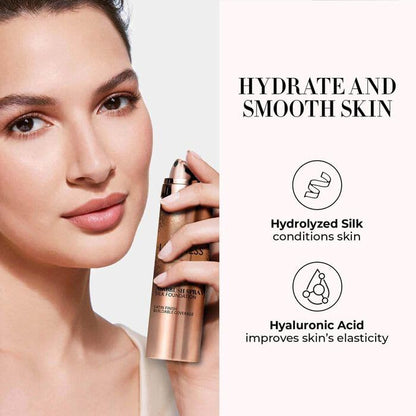 LUMINESS Airbrush Spray Foundation Makeup - Buildable Coverage, Anti-Aging Formula/w Hyaluronic Acid, Hydrating & Moisturizing, Hydrolyzed Silk, Flawless Finish, Long-Lasting Wear (030-Light Medium)