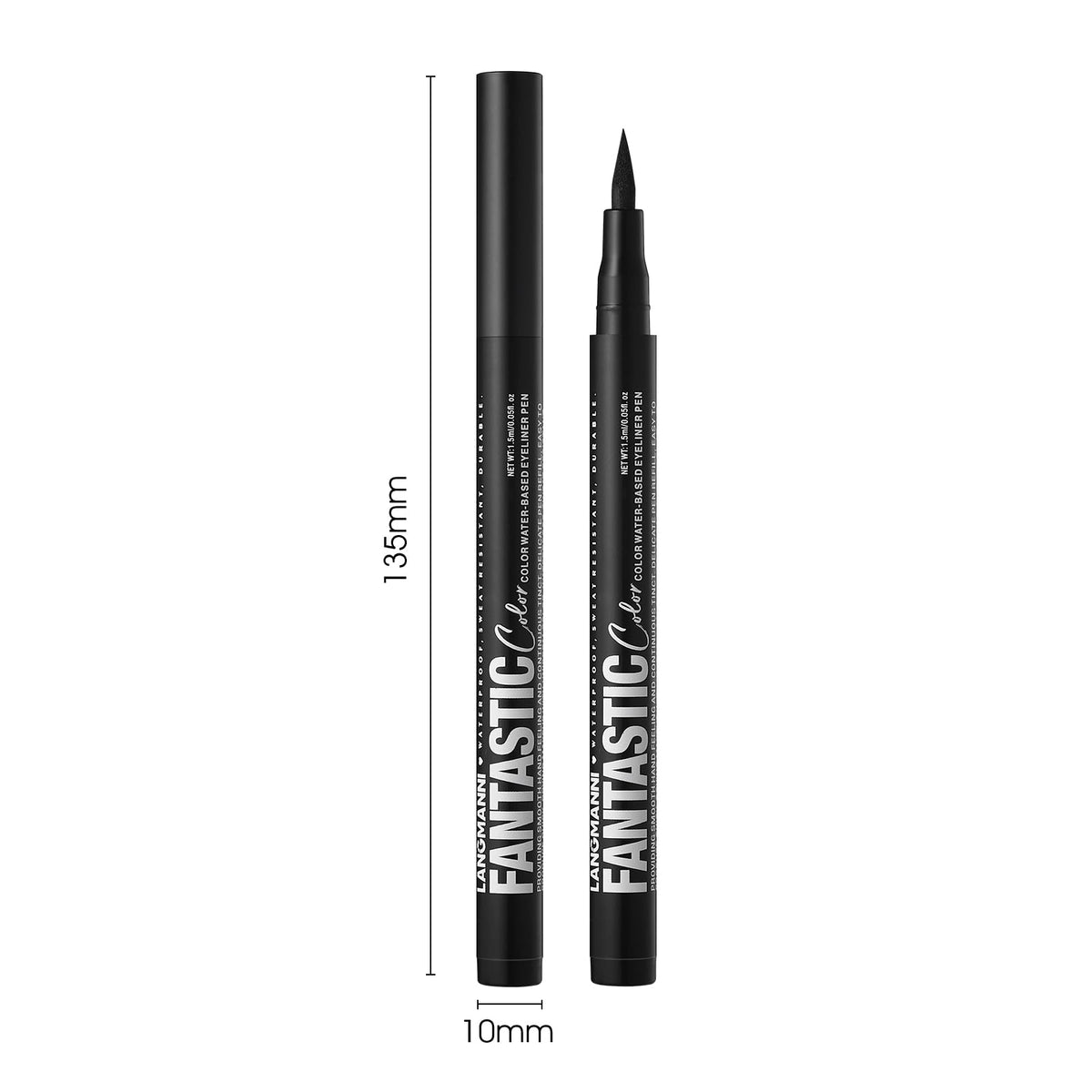 LANGMANNI 12 Colors Matte Liquid Eyeliner Set, Neon Colorful Pigmented With Long-lasting, Smudgeproof & Waterproof Eye Liner Makeup for Bold & Stunning Looks - Gift for Girls