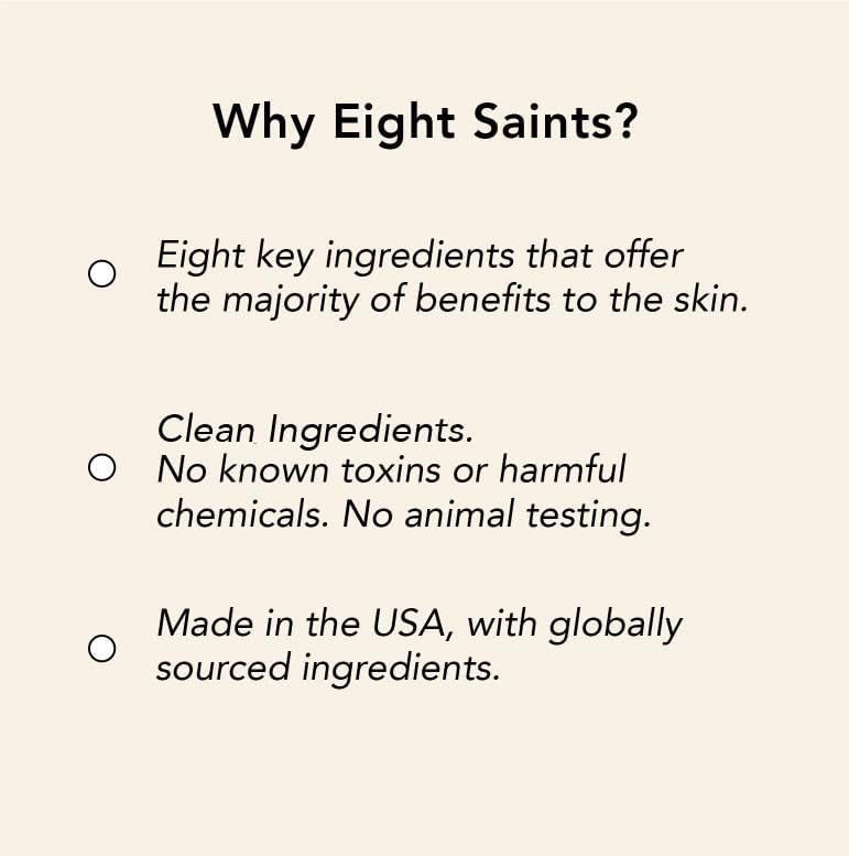 Eight Saints Retinol Facial Moisturizer Cream, For Firming Face, Neck & Eye Wrinkles and Lines, Deep Hydrating Lotion, Fragrance-Free, with Retinol, Hyaluronic Acid, and Vitamin E, 2 Ounces
