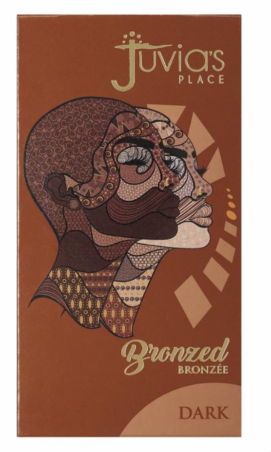 Juvia's Place Duo Bronzer Dark, Soft Matte Bronzer Powder Face Makeup