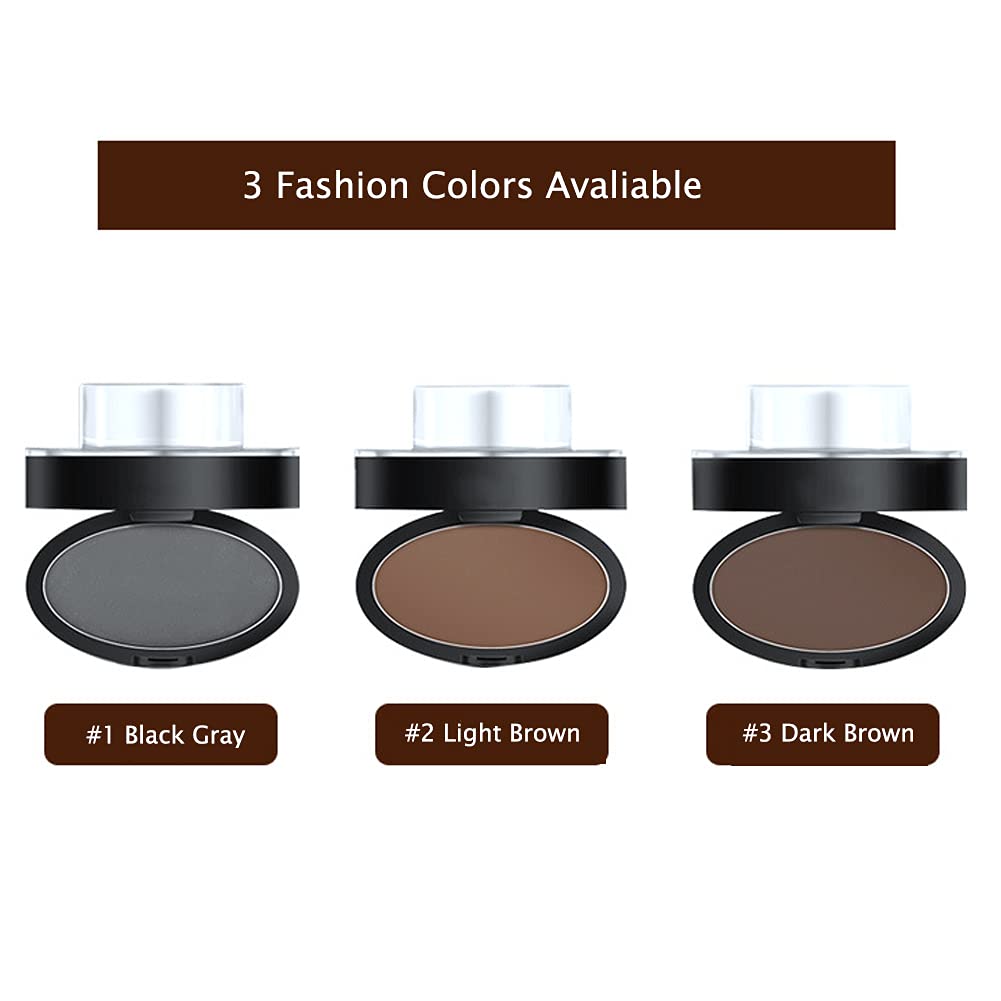 GL-Turelifes Eyebrow Stamp Powder Perfect Eyebrow Power Seal Nature Brow Stamp Makeup Tool Delicate Eyebrow Shape for Professional and beginner (#5 Light Brown)