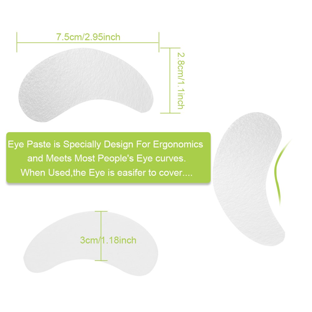 Qleng Eye Pads for Lash Extensions, 110 Pairs Under Eye Gel Patches