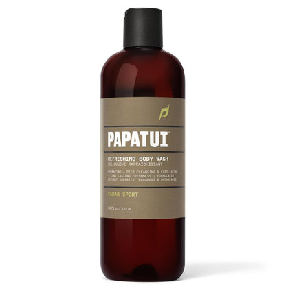 PAPATUI by Dwayne Johnson Refreshing Body Wash Cedar Sport 18 fl oz