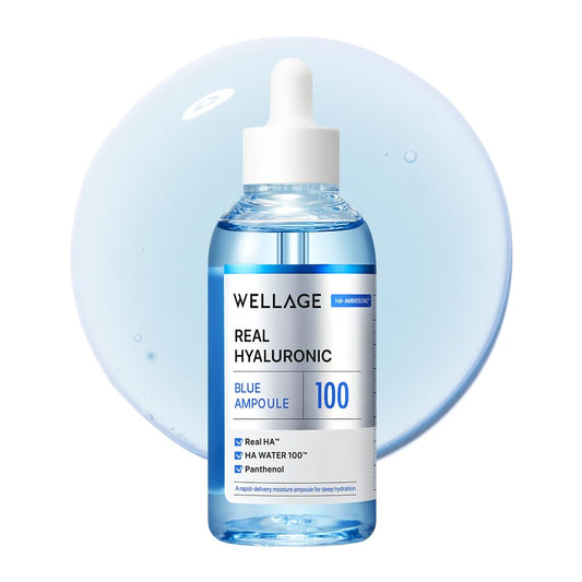 WELLAGE Real Hyaluronic Blue Ampoule 100 2.54 fl.oz (2nd Gen.)