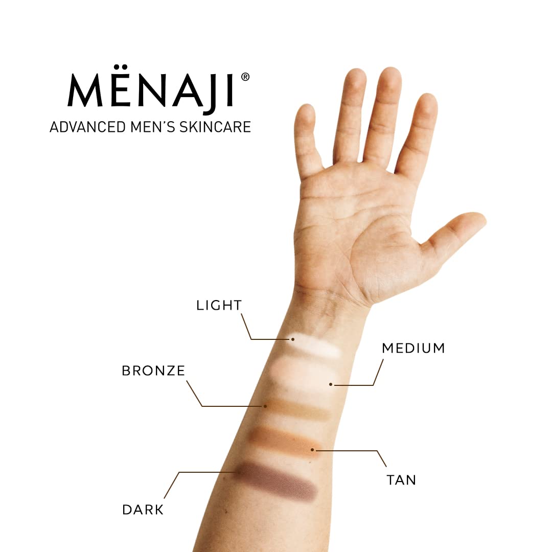 MËNAJI Anti-Shine Powder (HDPV) - Anti-Shine Face Make-Up for Men - Natural Looking Makeup - Mens Cosmetics - Medium