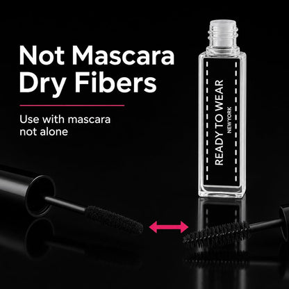 Ready To Wear Lash Extension - Fine DRY Fibers to Extend Lashes, Instantly Volumize & Elongate - No Glue Needed (Must use with Mascara)