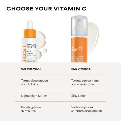 Paula's Choice 25% Vitamin C Serum with Glutathione & Antioxidants, 1 Fl Oz