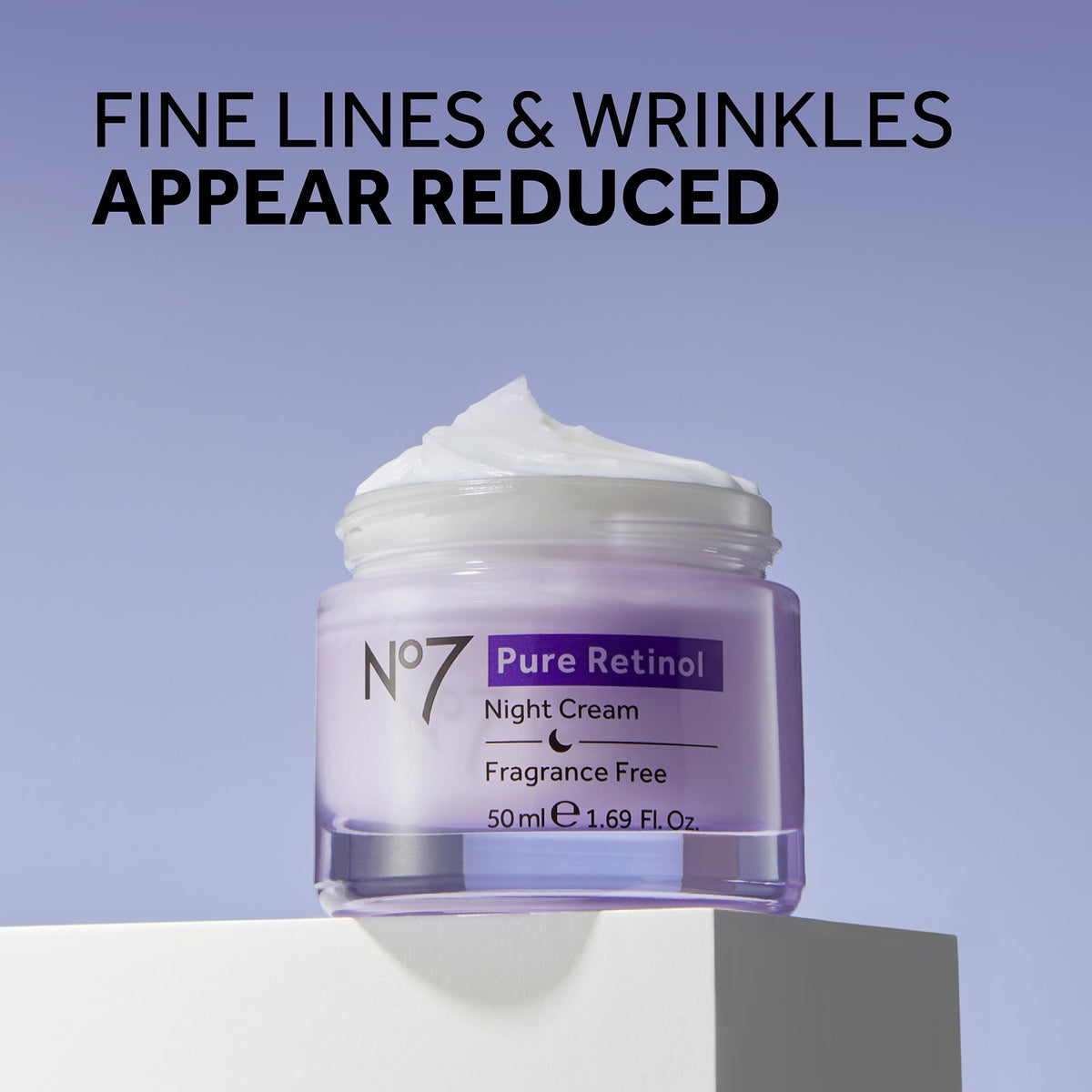 No7 Pure Retinol Night Cream, 1.69 Fl Oz