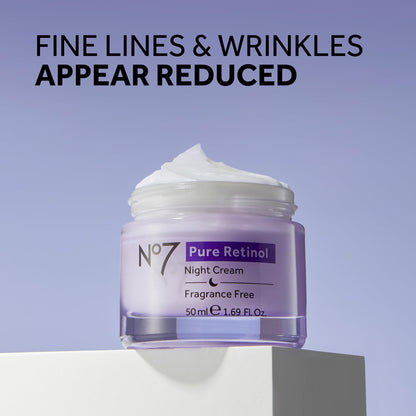 No7 Pure Retinol Night Cream, 1.69 Fl Oz