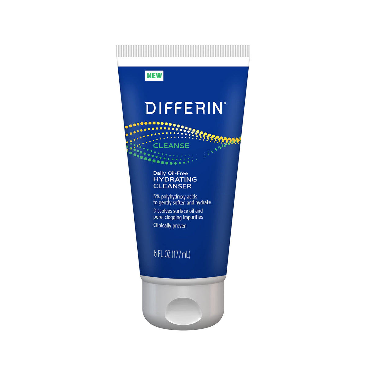 Differin Daily Oil Free Hydrating Face Wash for Acne Prone Skin, 6oz