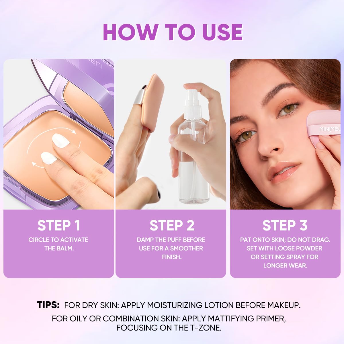 MINIMELI Full Coverage Creamy Foundation Waterproof with SPF 30