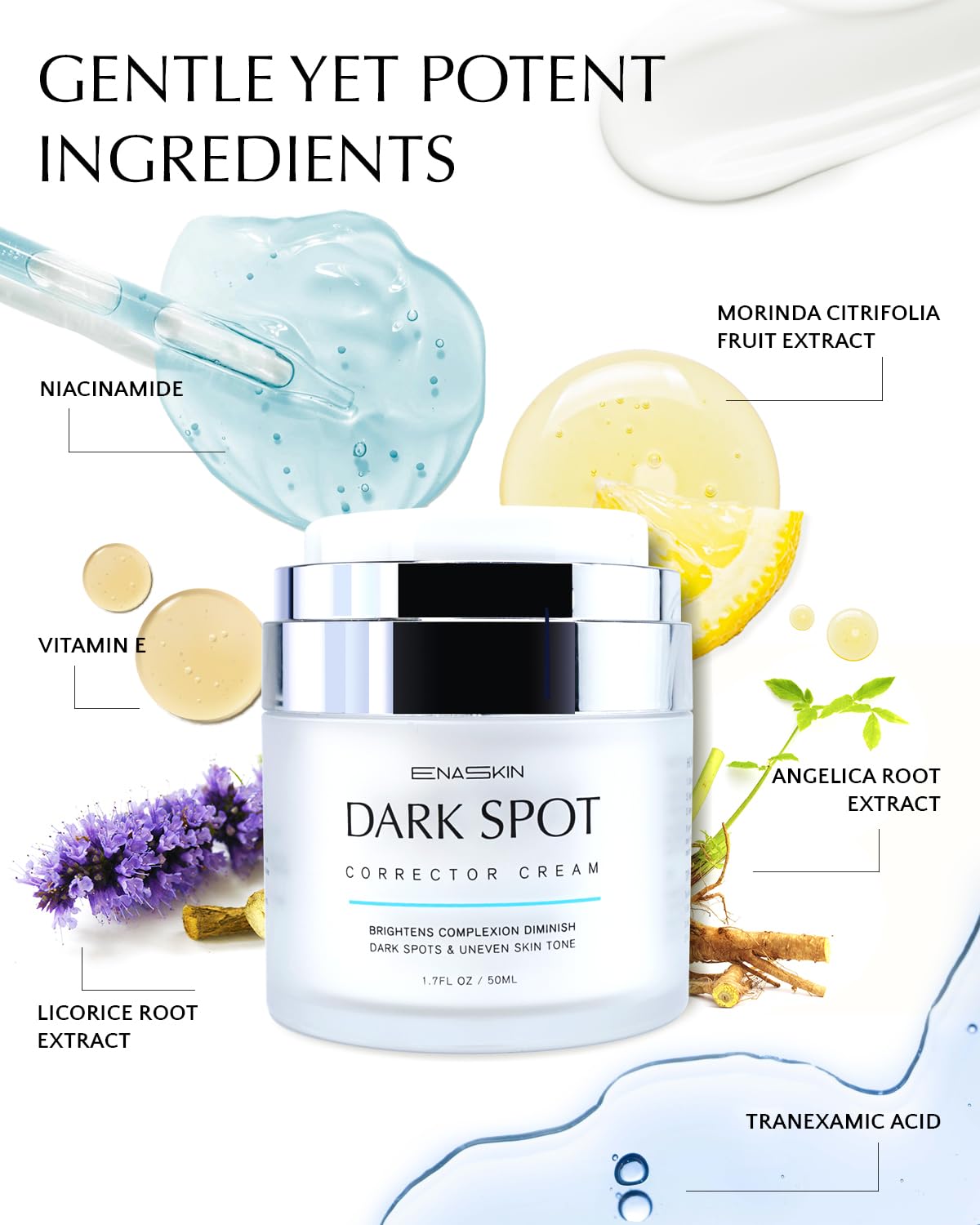 EnaSkin Dark Spot Remover for Face & Body with Niacinamide, Corrector Cream