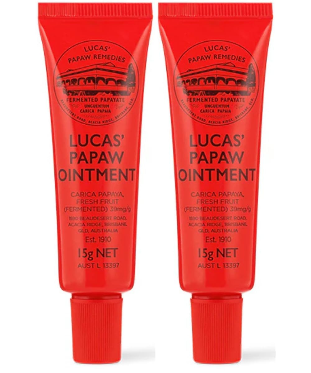 Lucas Papaw Ointment 15g Lip Applicator 2-Pack