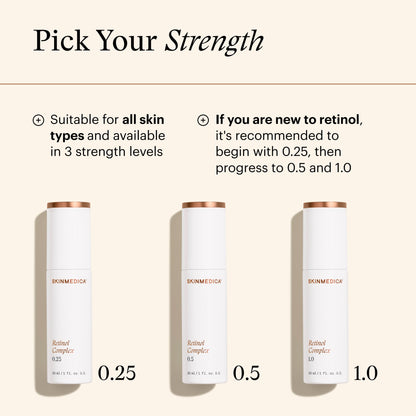 SkinMedica Retinol Serum 1.0 Complex - Serum for Face, Age-Defying Advanced Retinol Cream That Renews Skin and Diminishes the Appearance of Fine Lines and Wrinkles - 1 Fl Oz