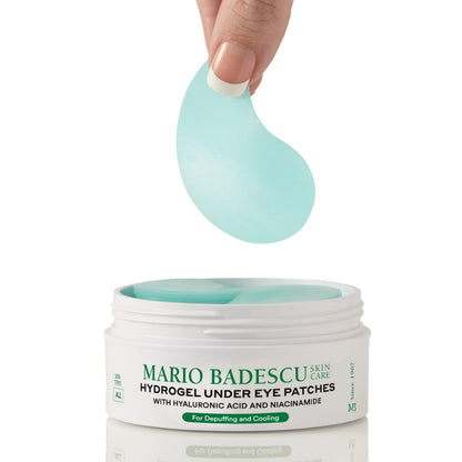 Mario Badescu Hydrogel Under Eye Patches (30 Pairs) – Hydrating Eye Masks for Puffy Eyes, Dark Circles, Fine Lines, with Hyaluronic Acid & Niacinamide, Soothing & Plumping