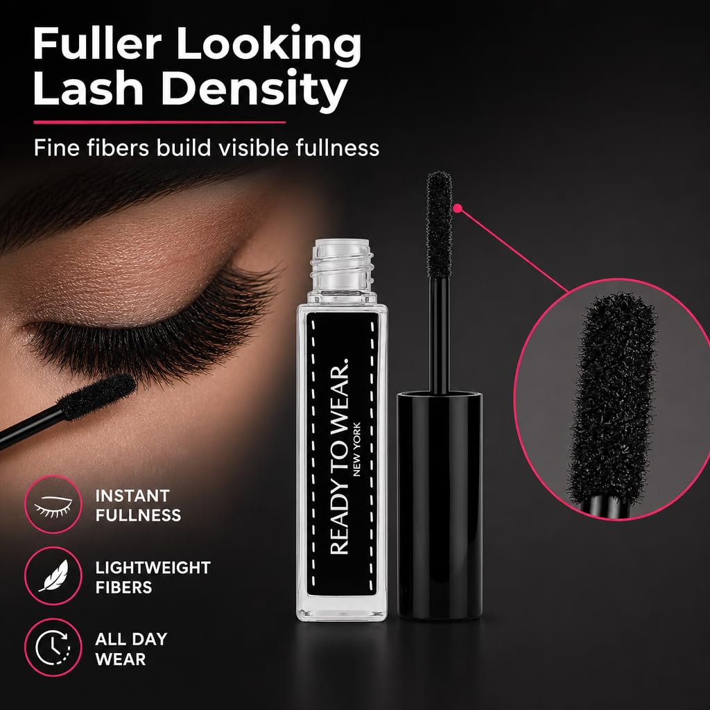 Ready To Wear Lash Extension - Fine DRY Fibers to Extend Lashes, Instantly Volumize & Elongate - No Glue Needed (Must use with Mascara)