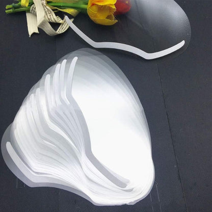 EBANKU Shower Face Shield Eyebrow Eyelash Shield Visors 50 PCS Waterproof